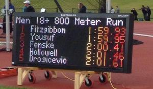 Hayden Hollowell placed 4th in the B Heat the the Men's 800m at the 2014 Caltaf Classic